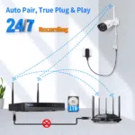 Kit de 4 Camaras Wifi sin cables + Grabador de 1 Tera Clienty.
