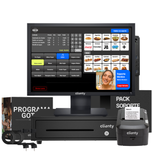 TPV táctil con pantalla de 17 pulgadas todo incluido para bares y restaurantes