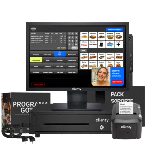 TPV táctil con pantalla de 17 pulgadas todo incluido para bares y restaurantes