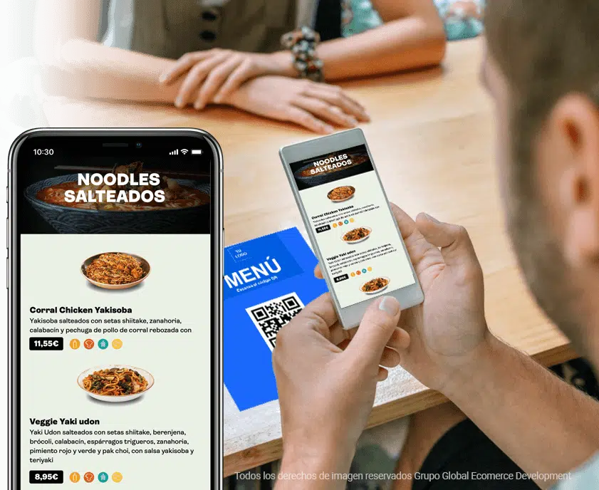 carta virtual hostelería