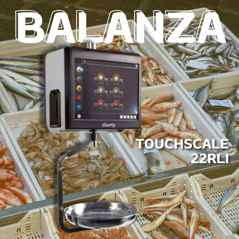 Oferta Balanza colgante para pescadería, carnicería, frutería Táctil touch scale 22 rlli en descuento, mejor precio on line