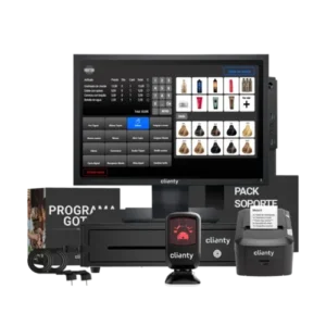 tpv pantalla de 27 pulgadas con lector de códigos omnidireccional para peluquería