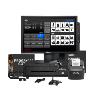 Pack de Tpv para tienda de ropa con lector de códigos de soporte