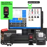 tpv pantalla de 27 pulgadas con lector de códigos omnidireccional para peluquería