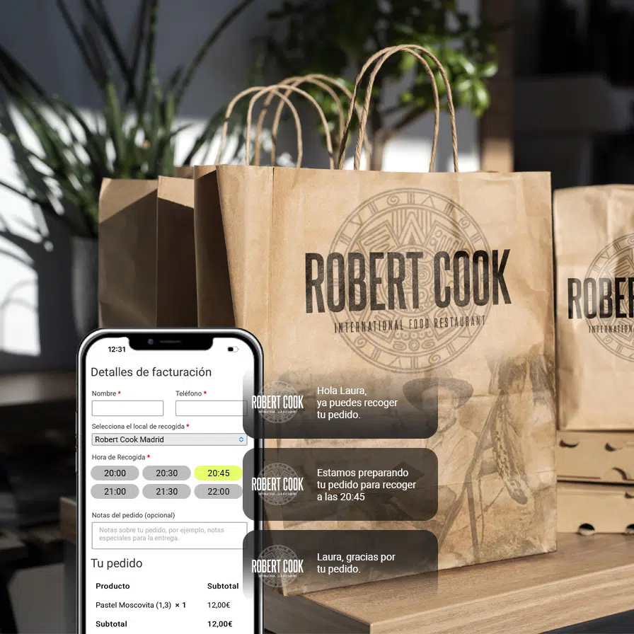 Recogida en el local