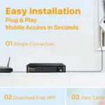 Pack de 8 cámaras de seguridad Anlapus 1080P H.265